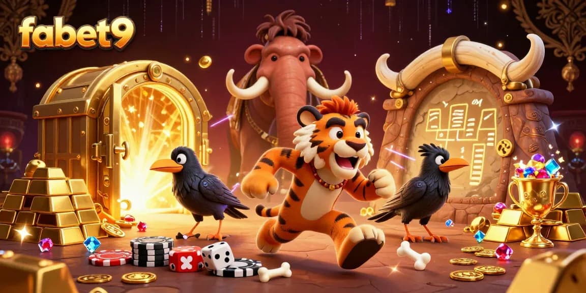 Experience fabet9's thrilling prehistoric casino adventure with cavemen, treasures, and games!