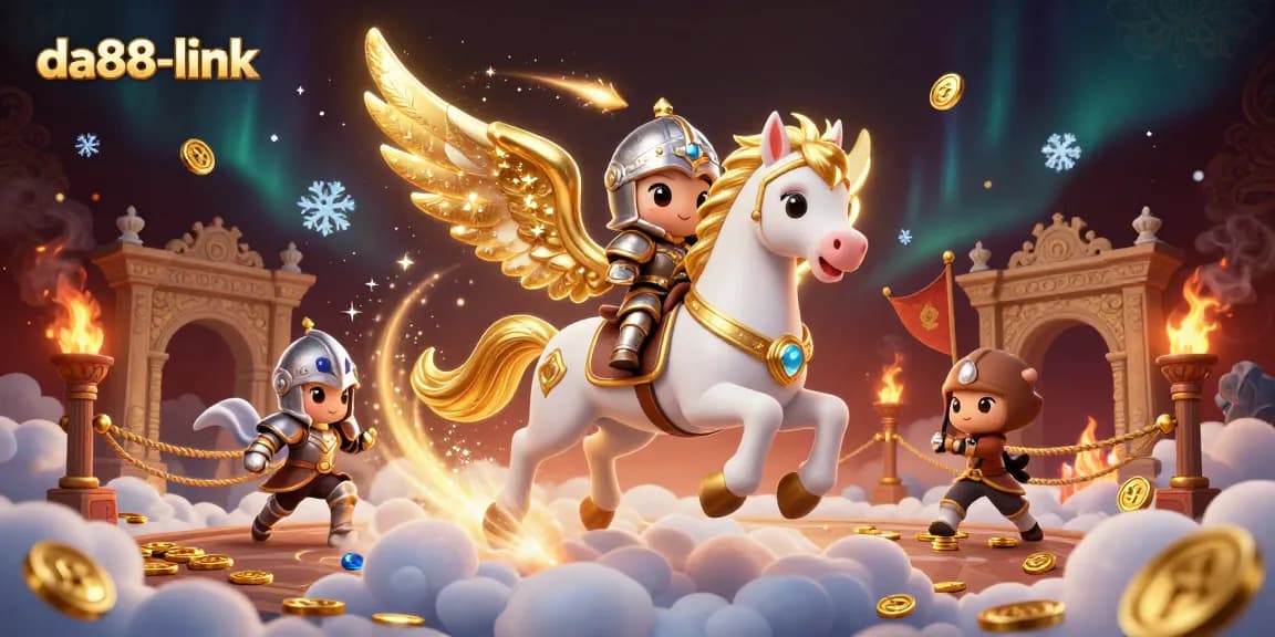 Experience thrilling gameplay at da88-link with golden coins and vibrant characters in a captivating scene.