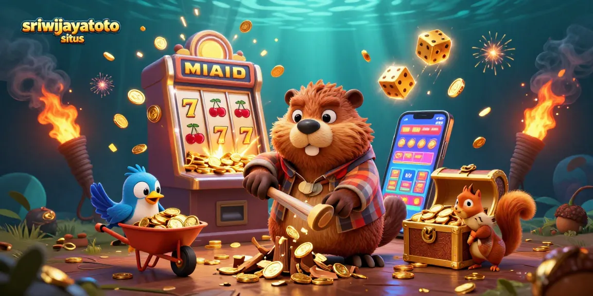 Spin the reels and win big at sriwijayatoto situs with colorful characters and casino gaming elements.