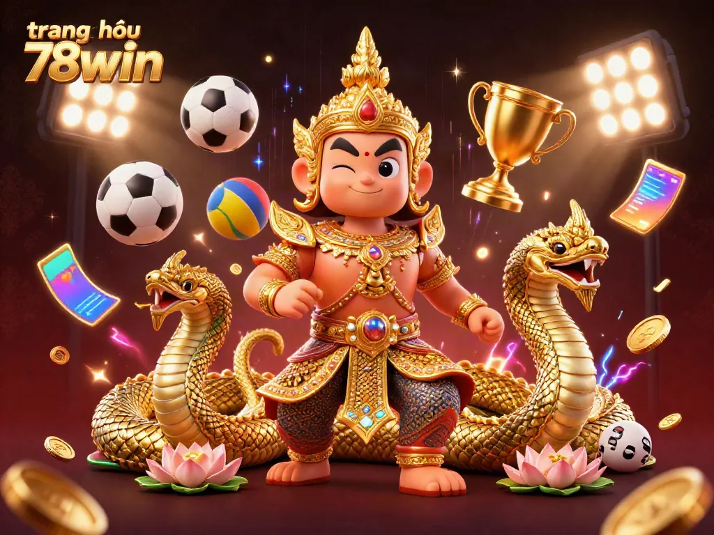 Experience the excitement of trang chủ 78win as diverse sports elements and vibrant energy fill the scene.