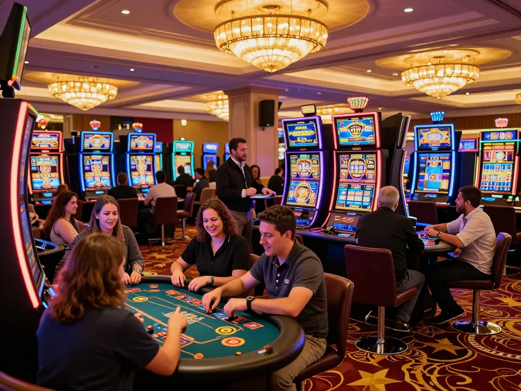 Experience thrilling gameplay at go8s online casino with engaging slot machines and vibrant atmosphere.