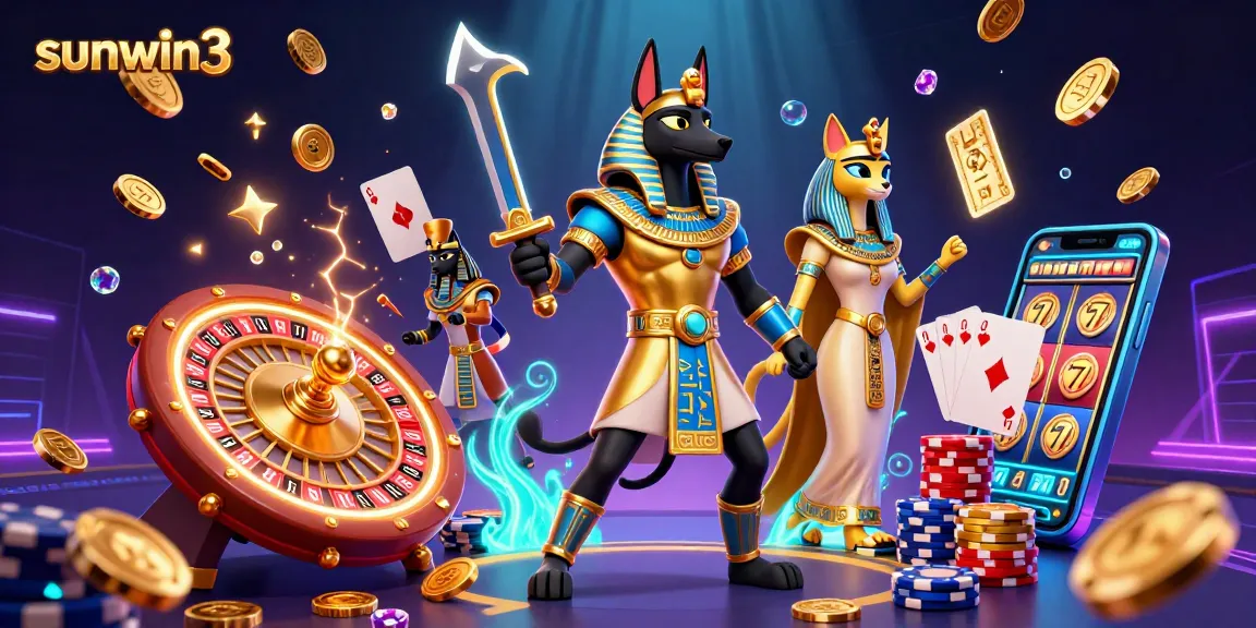 Experience thrilling gameplay at sunwin3 with vibrant characters and dynamic casino elements.