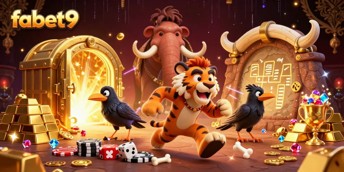 Experience fabet9's thrilling prehistoric casino adventure with cavemen, treasures, and games!
